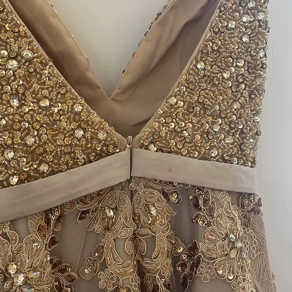 Stunning gold sequins dress size 2 - Picture 6 of 10